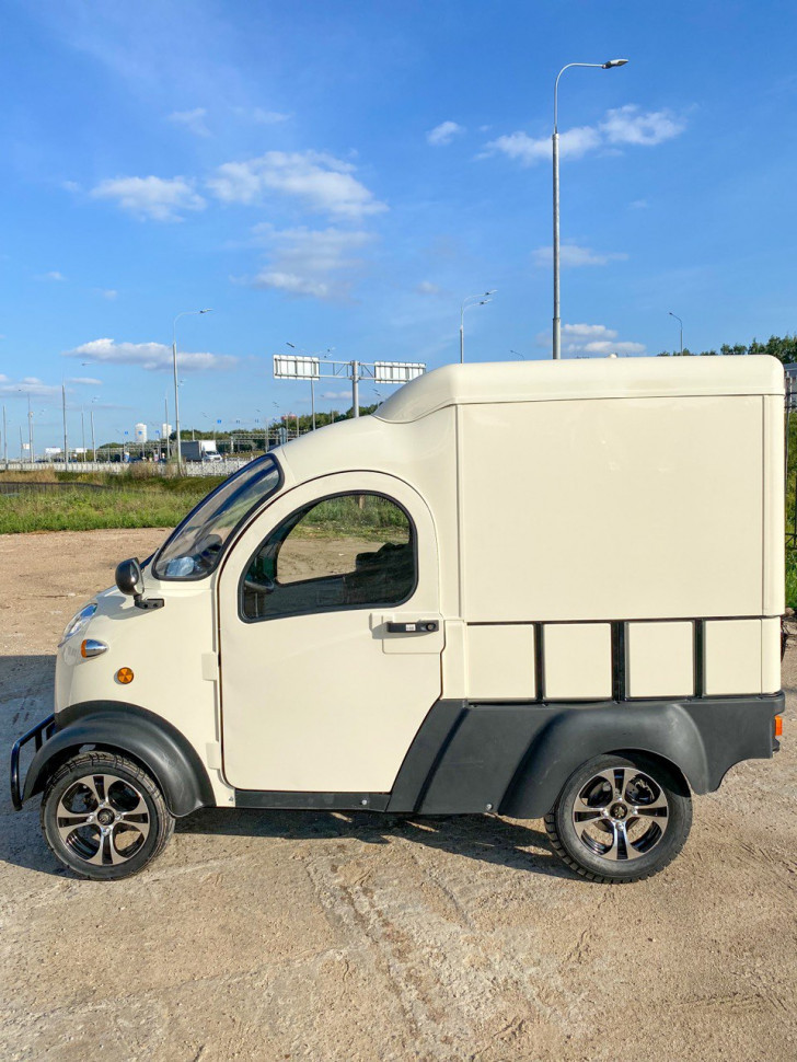 Квадрицикл грузовой GreenCamel Тендер X1200 Квадро (72V 2500W) кабина, BOX, понижающая