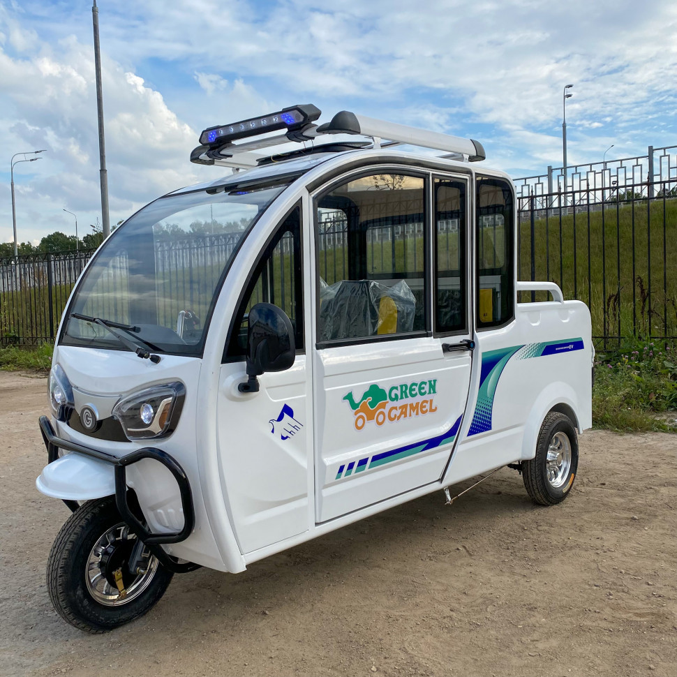 Трицикл GreenCamel Шторм Пикап  (60V 1500W) кабина, кузов, понижающая