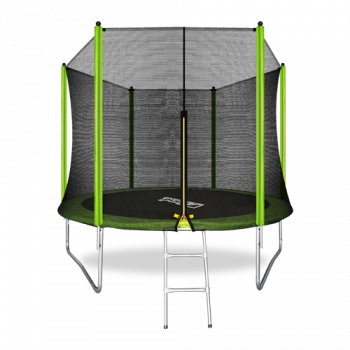 ARLAND Батут 10FT с внешней страховочной сеткой и лестницей (Light green)