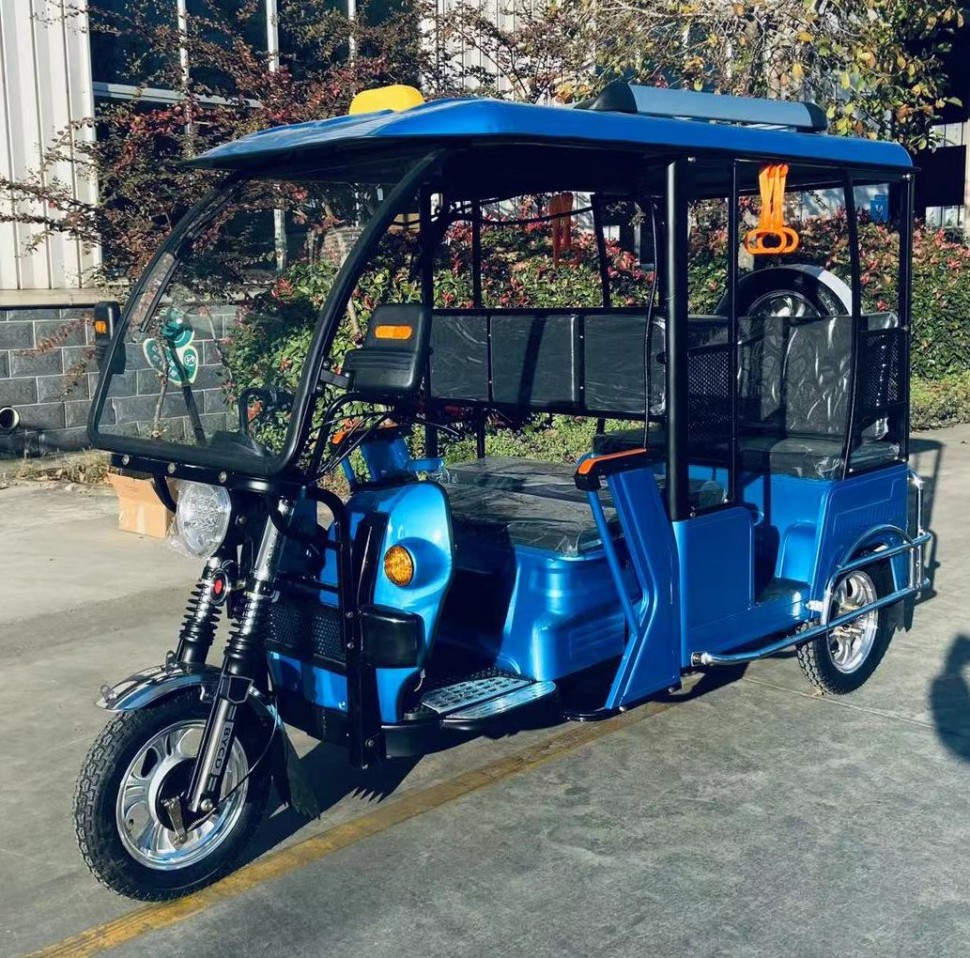 Трицикл пассажирский GreenCamel Пони Рикша (48V 1000W 30 км/ч) крыша, дифф