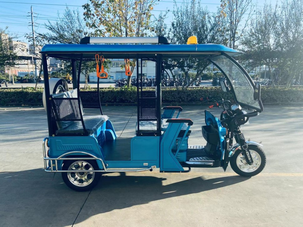 Трицикл пассажирский GreenCamel Пони Рикша (48V 1000W 30 км/ч) крыша, дифф